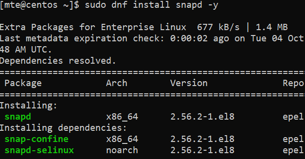 Snapscrat Install Snapd Centos