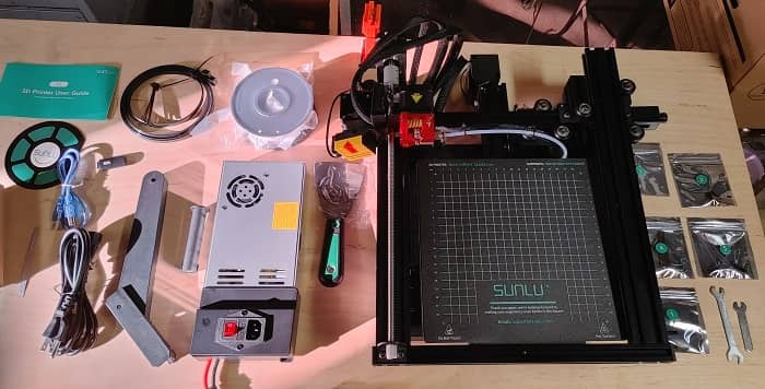 Sunlu T3 3d Printer Review Parts
