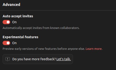 Todoist Settings Advanced Experimental Settings Auto Accept Invites