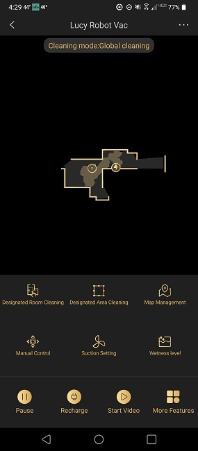 Trifo Lucy Ultra Robot Vacuum Review App Map Finished