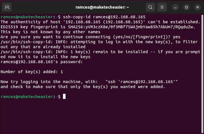 Ubuntu Ssh Server Secure 02 Copy Public Key To Server