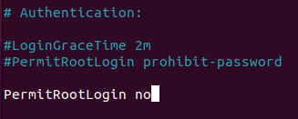 Ubuntu Ssh Server Secure 06 Disable Root Login