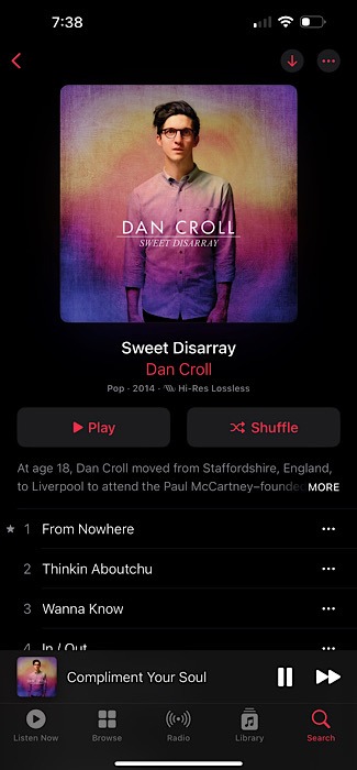 Apple Music Album View