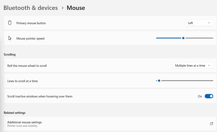 Common Windows Problems Solution Mouse Settings