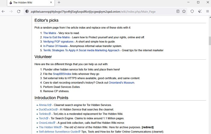 Deep Web Search Engines The Hidden Wiki