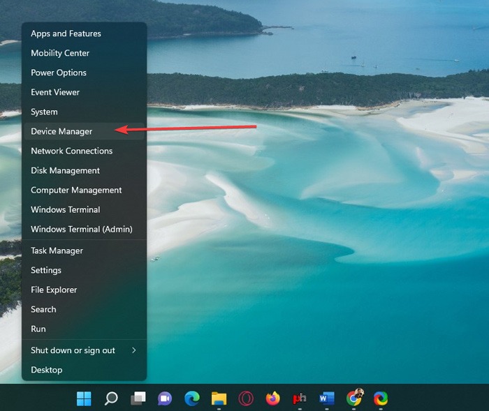 Scanner - Device Manager In Quick Menu