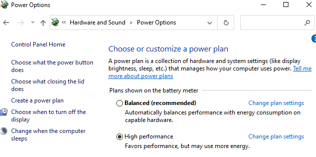 Discord Windows 10 Control Panel Power Options 1