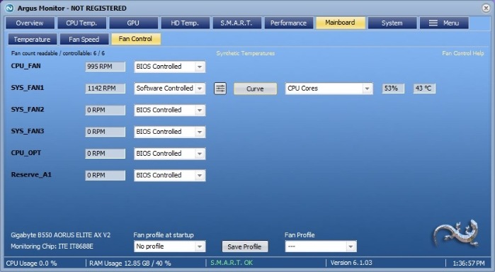 Fan Control Argus Monitor Fans