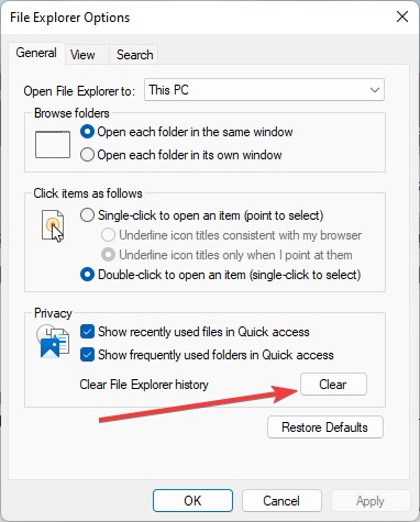File Explorer Errors Clear Cache Of Windows Explorer