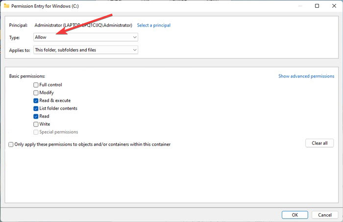 File Explorer - Errors Permission Settings