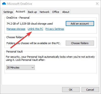 File Explorer Errors Unlink This Pc