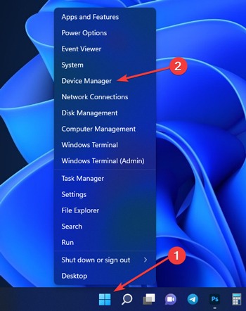 File Explorer Error Device Manager