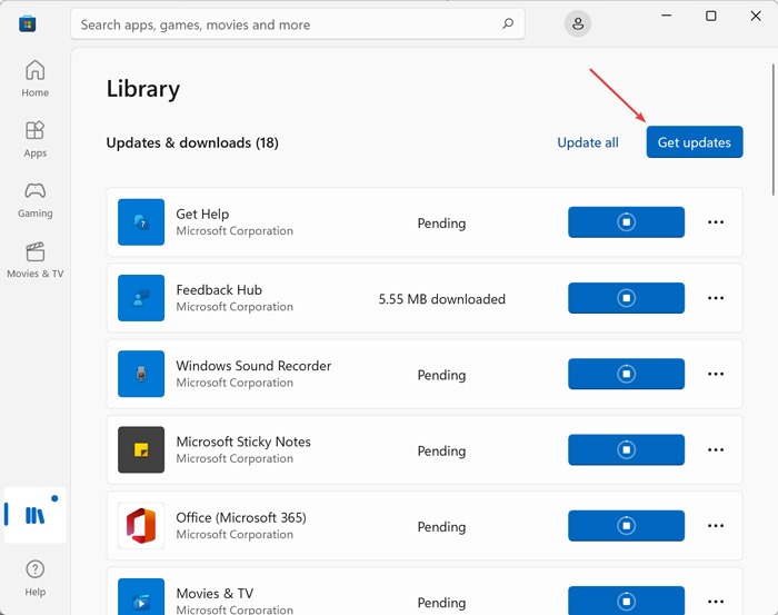 Fix Calculator - Resolve Calculator App Not Working on Windows 10/11 by clicking on Get Updates