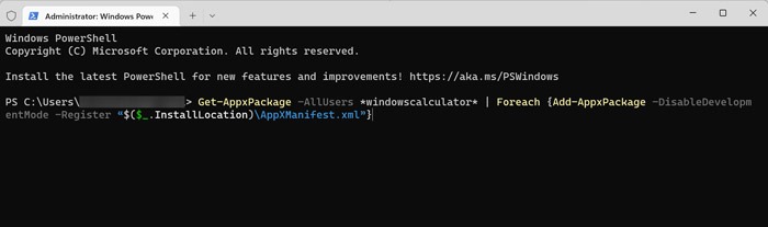 Fix Calculator - Powershell
