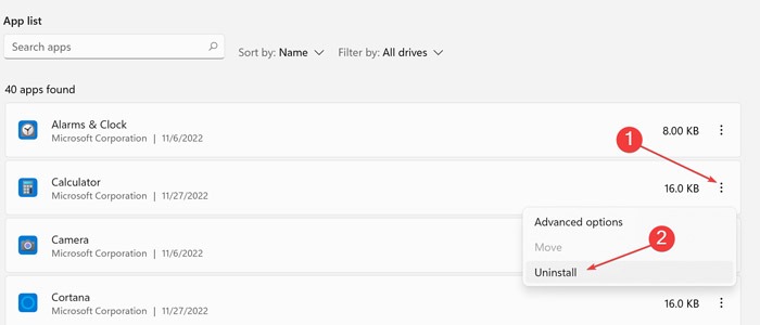 Fix Calculator - Fix Calculator App Not Working on Windows 10/11 by Uninstalling Calculator