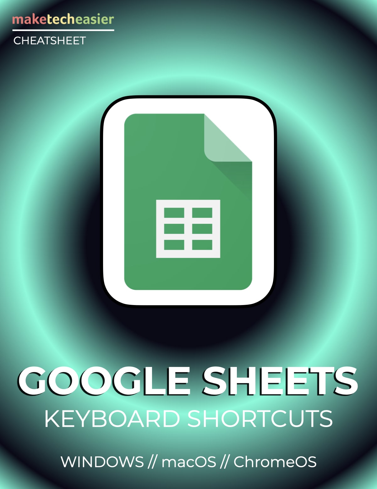 Google Sheets Keyboard Shortcuts Download