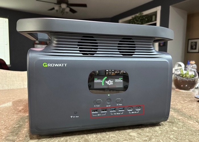 Growatt Front Outputs