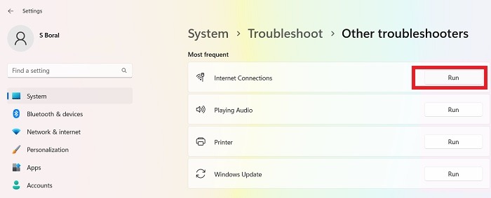 Microsoft Store Not Working Other Troubleshooters Internet Connection