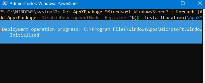 Microsoft Store Not Working Powershell Reregister Microsoft Store