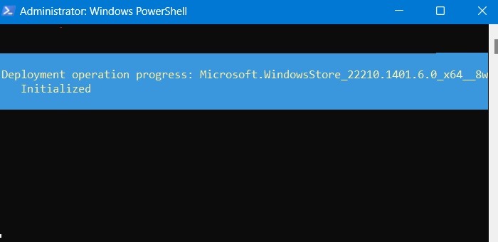 Microsoft Store Not Working Removing Microsoft Store Initialized