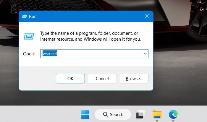 Microsoft Store Not Working Wsreset Command