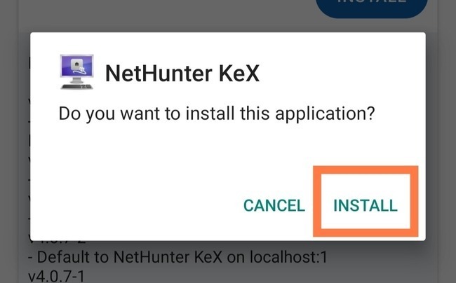 Installing NetHunter KeX