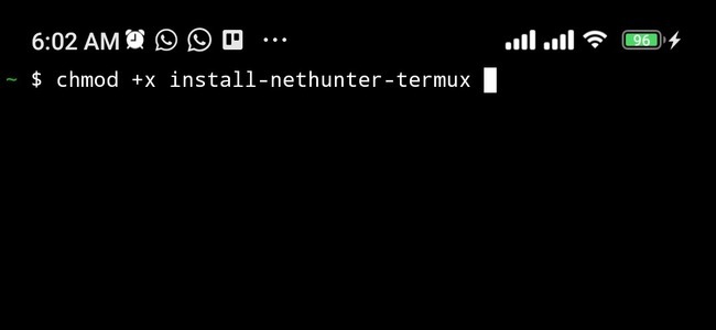 Running chmod command on Termux 
