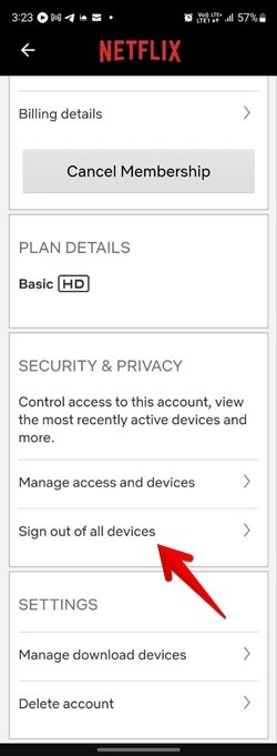 Netflix Mobile Account Sign Out All Devices