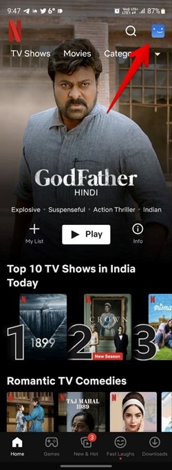 Netflix Mobile Account