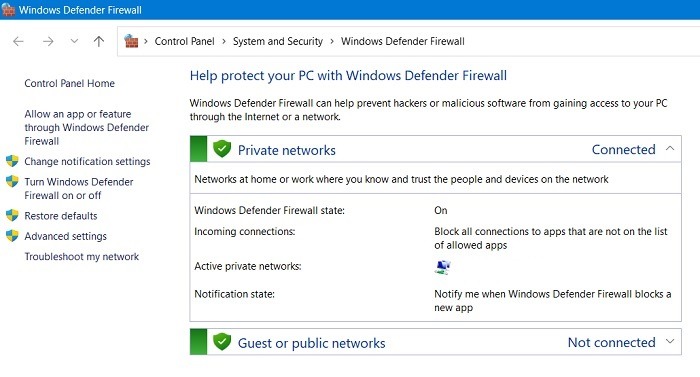 Reasons Computer Crashes Windows Defender Firewall