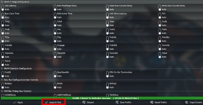 Ryzen Master Ram Overclocking Memory Control Apply Test
