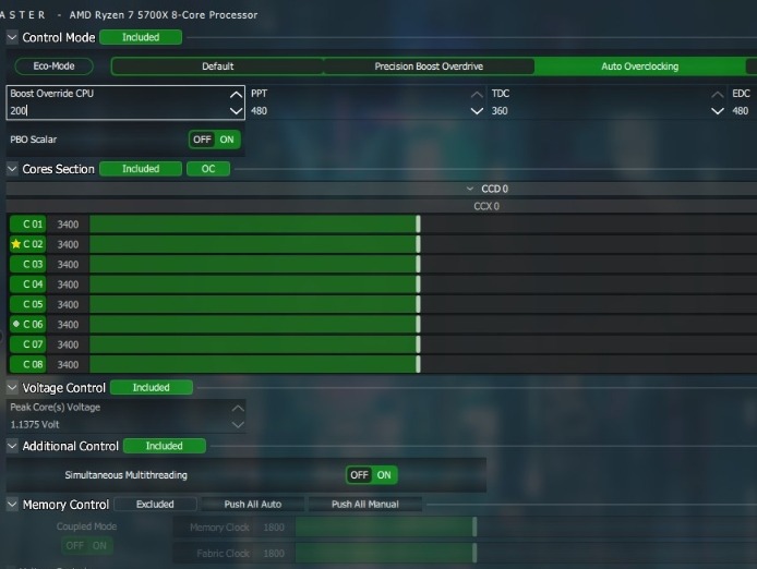 Ryzen Master Auto overclock