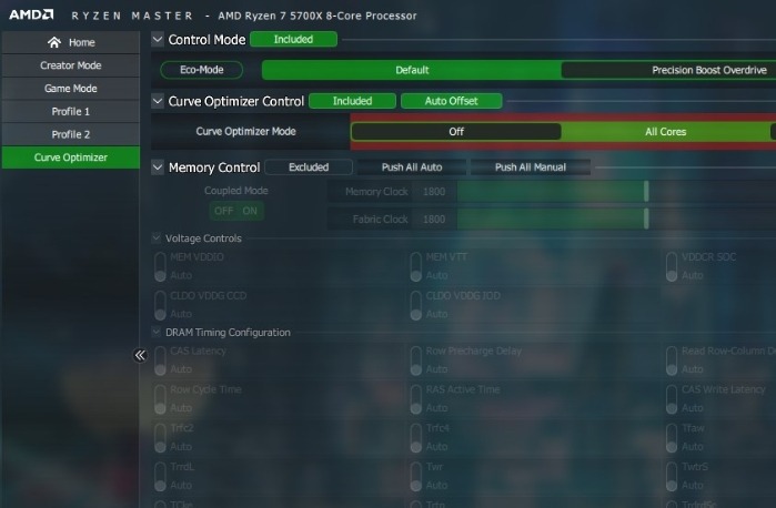 Ryzen Master Curve Optimizer