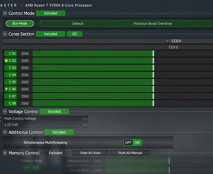 Ryzen Master Eco Mode