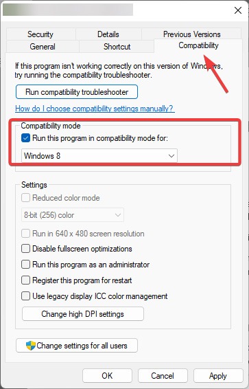 Scanner - Change Compatibility Mode Section In Properties to fix scanner not working issue 