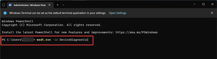 Scanner - Running The Hardware Troubleshooter Command