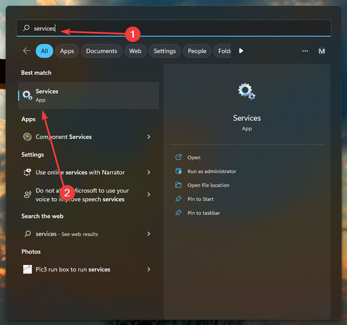 Scanner - Services App In Search Results