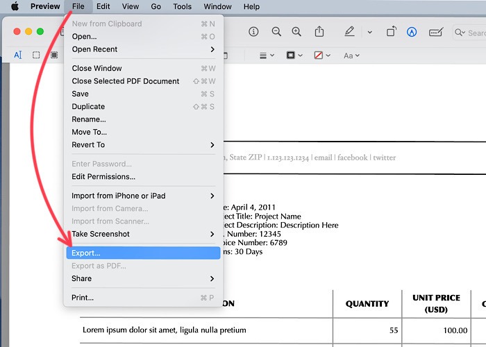 Signature Mac File Export 1