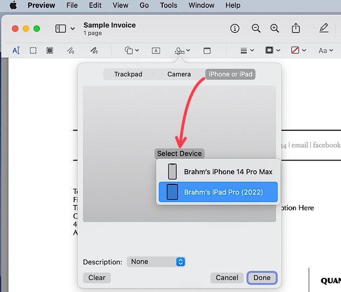 Signature Select Device