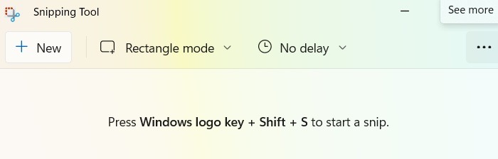 Snipping Tool Not Working App Three Dot Menu See More