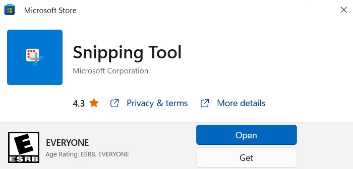 Snipping Tool Not Working Microsoft Store App Get