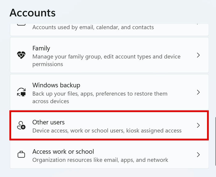 Test Antivirus Malware Settings Accounts Other Users