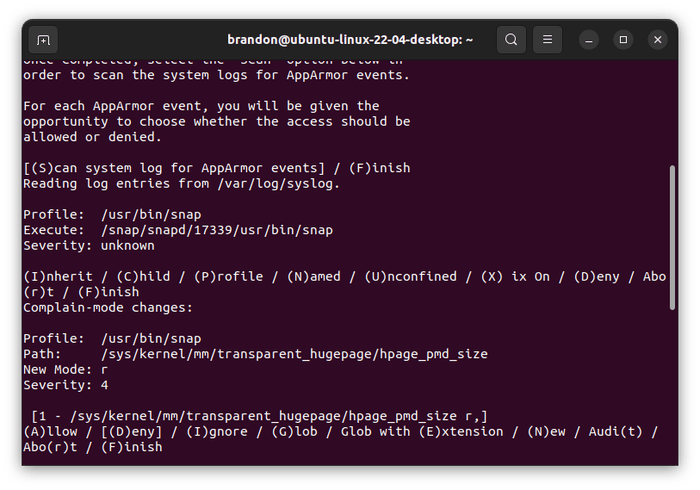apparmor-profile-scan-update Ubuntu Apparmor Aa Genprof Shift S