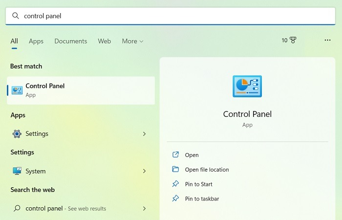 Unexpected Store Control Panel