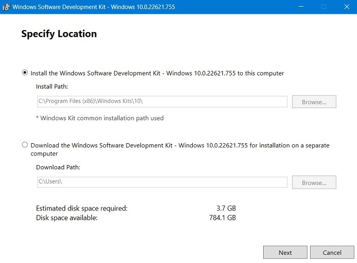 Unexpected Store Install Winsdk In Windows11