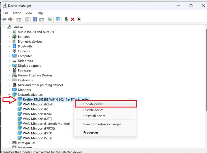 WiFi-Network-Not-Showing-Up-Update- Drivers