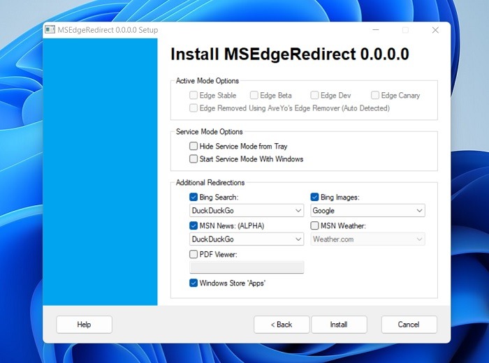 Windows Edge Bing Redirect Install Msedge Step