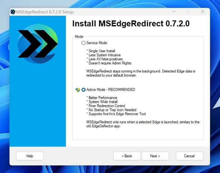 Windows Edge Bing Redirect Msedgeredirect Exe Install Active Mode