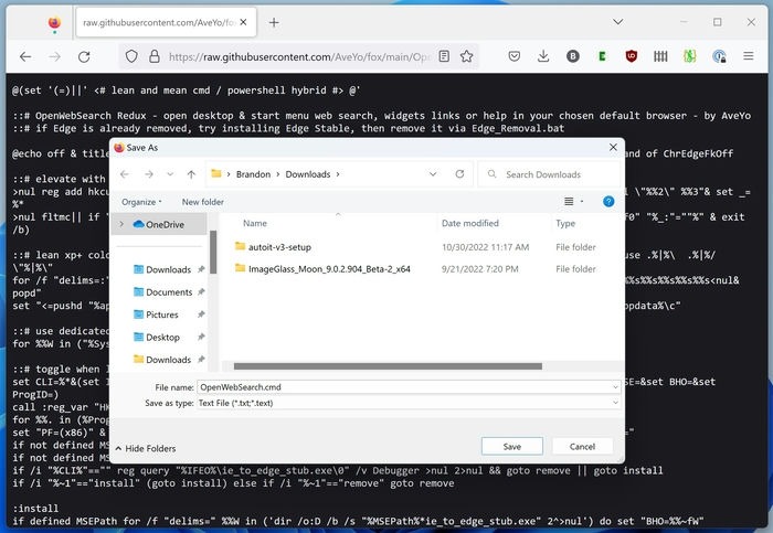 Windows Edge Bing Redirect Openwebsearch Raw Save As
