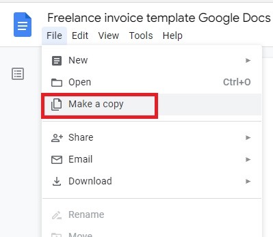 Best Invoice Templates For Google Docs Copy
